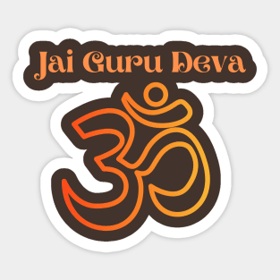 Jai Guru Deva Om Sticker